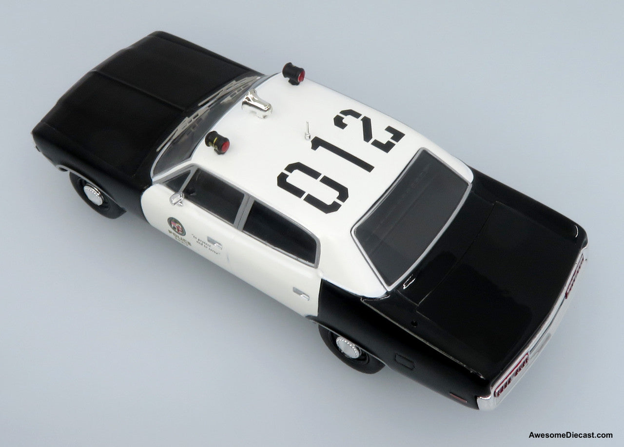 Last Few!! 1972 AMC Matador Police Car: LAPD Adam-12 1:43 Diecast Model Car by Iconic Replicas