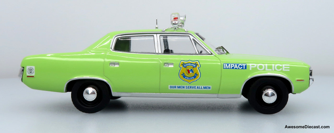 1972 AMC Matador Police Car: Cleveland Police Department 1:43 Diecast Model Car by Iconic Replicas