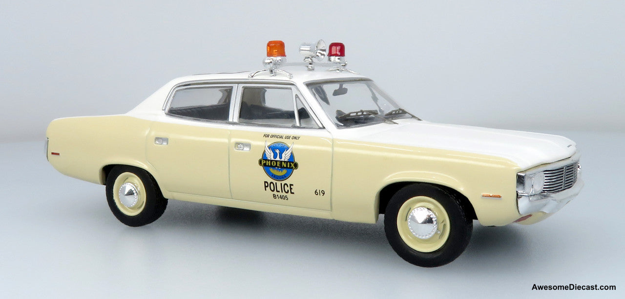 1972 AMC Matador Police Car: Phoenix Police Department 1:43 Diecast Model Car by Iconic Replicas