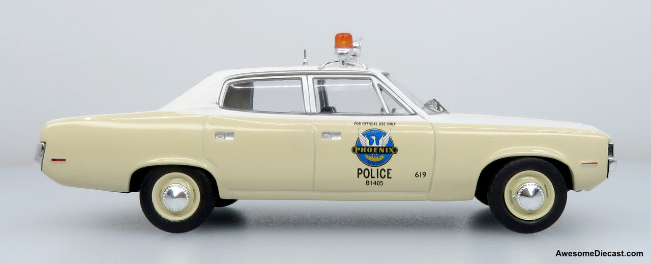 1972 AMC Matador Police Car: Phoenix Police Department 1:43 Diecast Model Car by Iconic Replicas