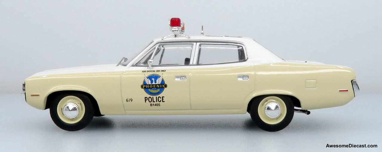 1972 AMC Matador Police Car: Phoenix Police Department 1:43 Diecast Model Car by Iconic Replicas
