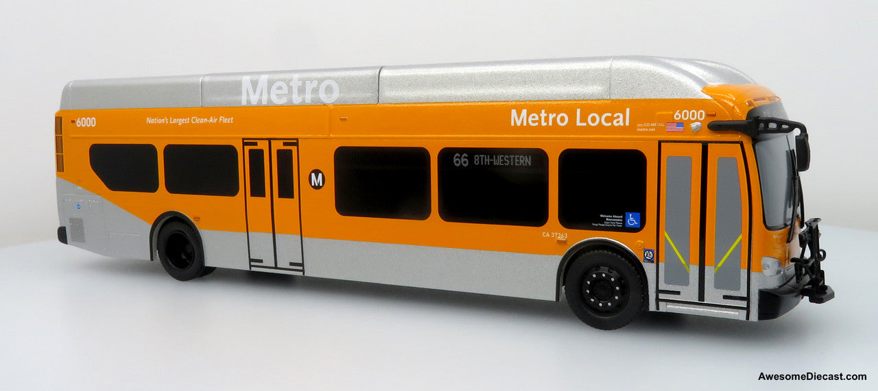 NFI Xcelsior XN40 Transit Bus: Los Angeles Metro 1:43 ABS Plastic Bus Model by Iconic Replicas
