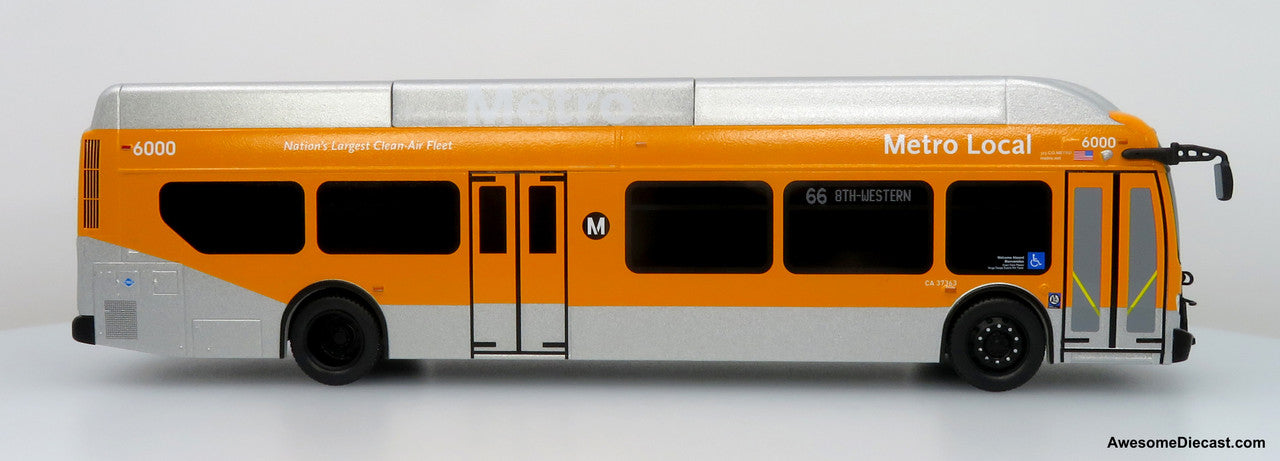 NFI Xcelsior XN40 Transit Bus: Los Angeles Metro 1:43 ABS Plastic Bus Model by Iconic Replicas