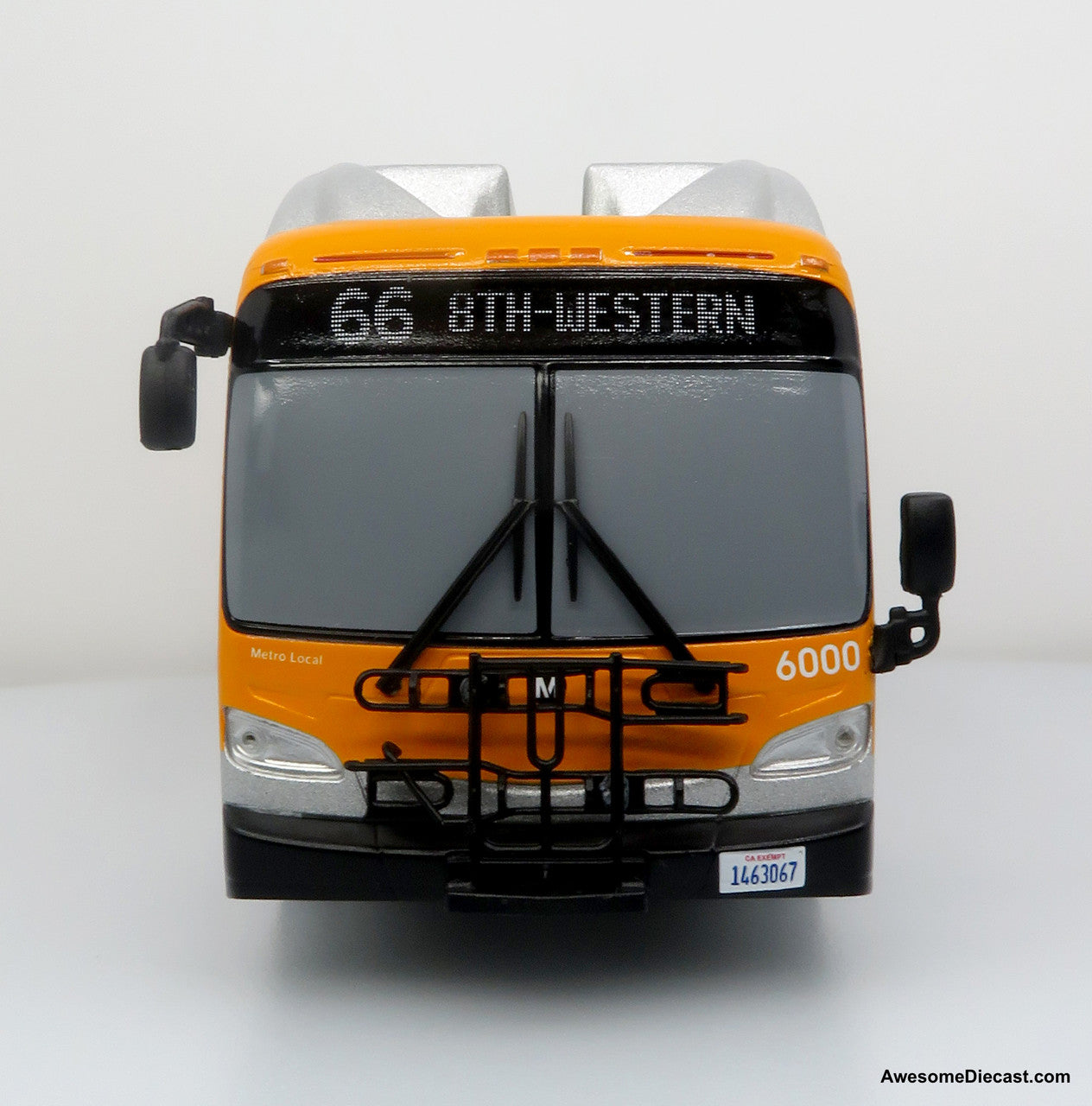 NFI Xcelsior XN40 Transit Bus: Los Angeles Metro 1:43 ABS Plastic Bus Model by Iconic Replicas