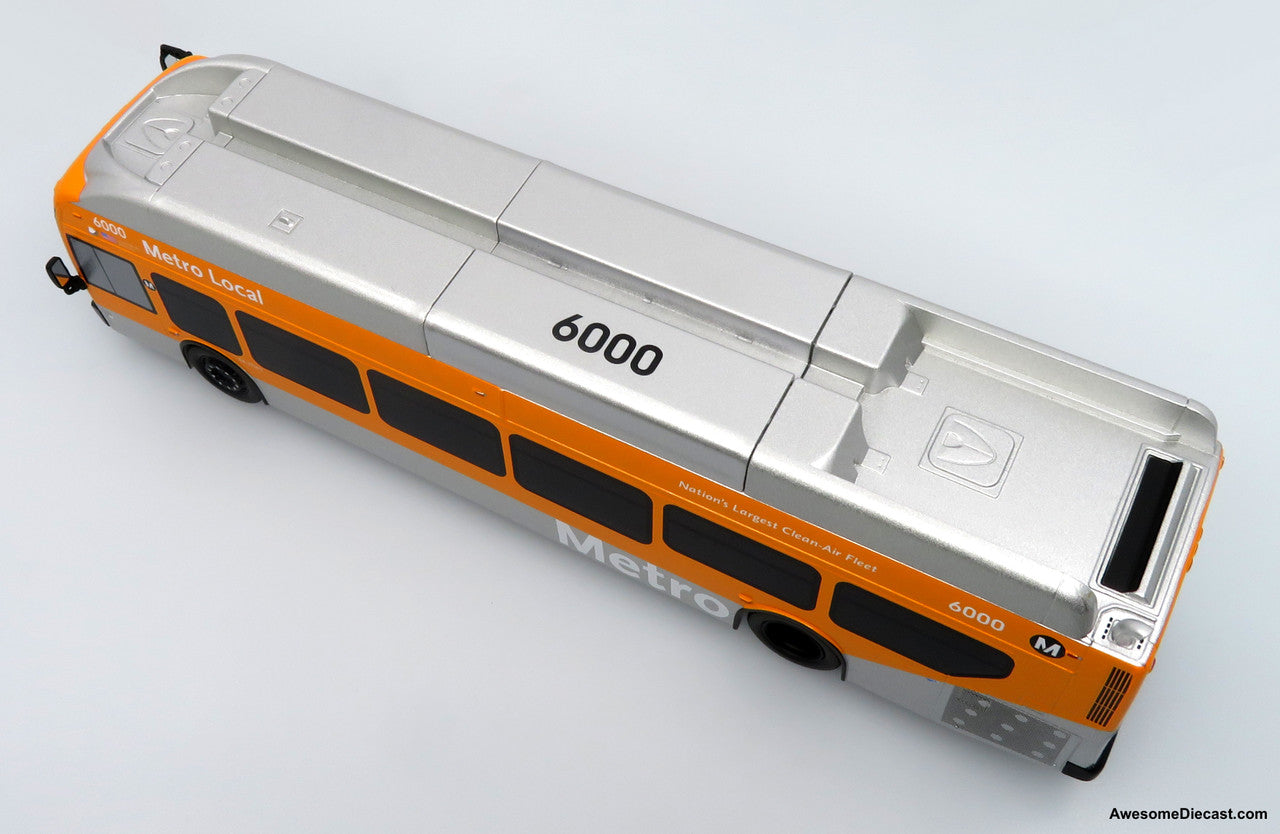 NFI Xcelsior XN40 Transit Bus: Los Angeles Metro 1:43 ABS Plastic Bus Model by Iconic Replicas