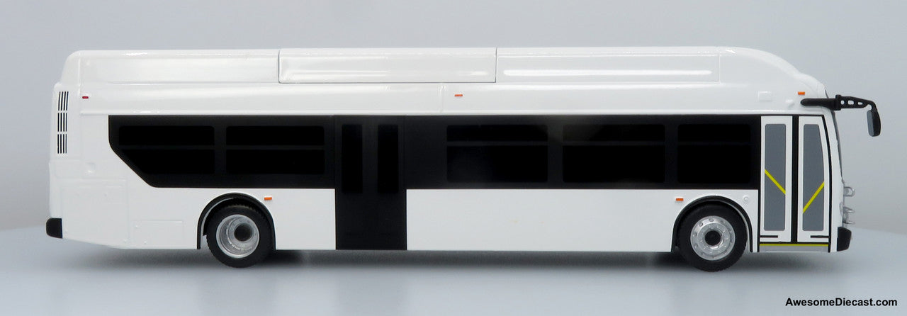 NFI Xcelsior XN40 Transit Bus: Blank White 1:43 ABS Plastic Bus Model by Iconic Replicas