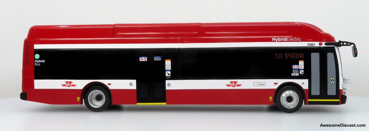 NFI Xcelsior XN40 Transit Bus: TTC – Toronto Transit Commission — 1:43 ABS Plastic Bus Model by Iconic Replicas