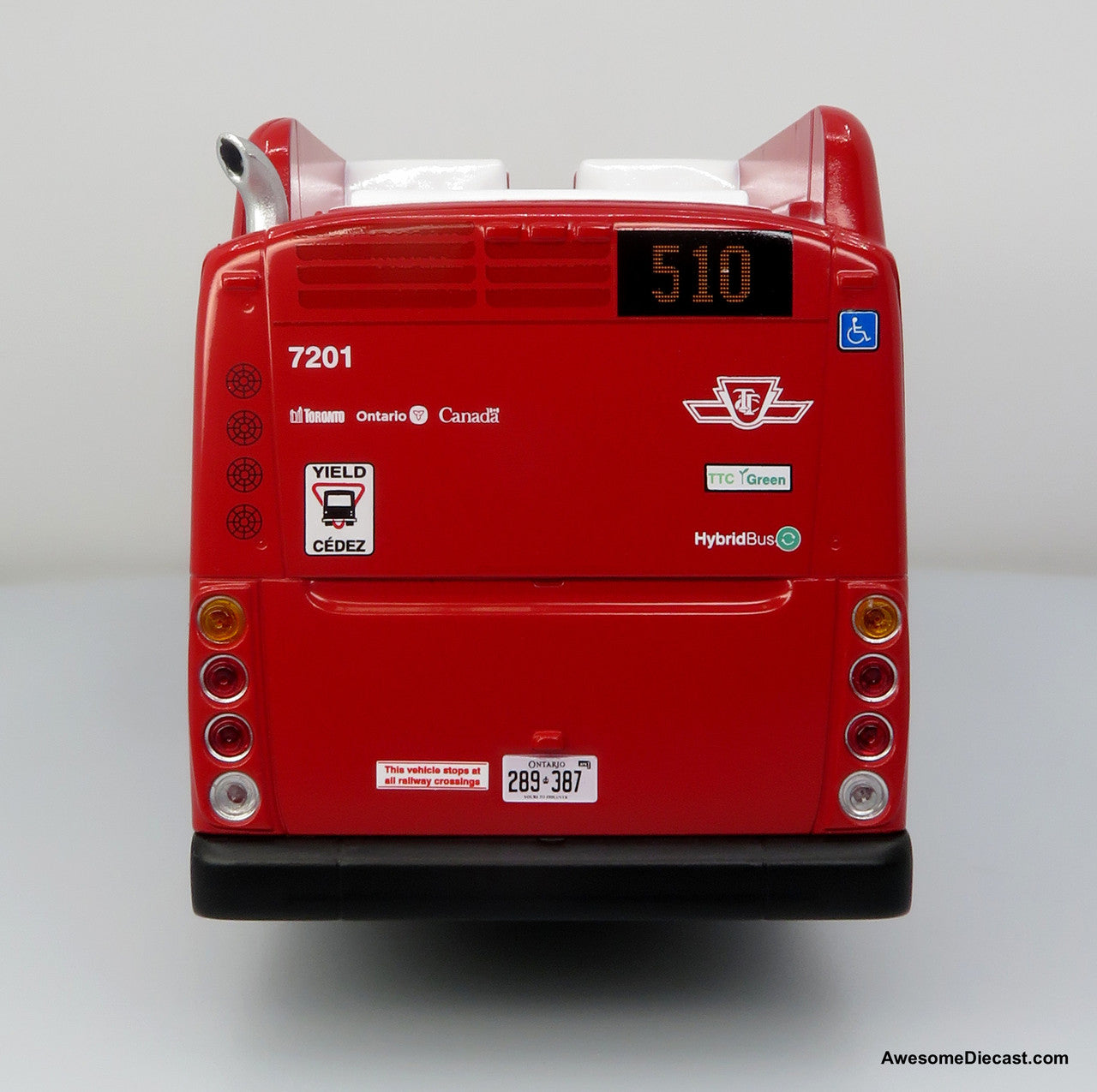 NFI Xcelsior XN40 Transit Bus: TTC – Toronto Transit Commission — 1:43 ABS Plastic Bus Model by Iconic Replicas
