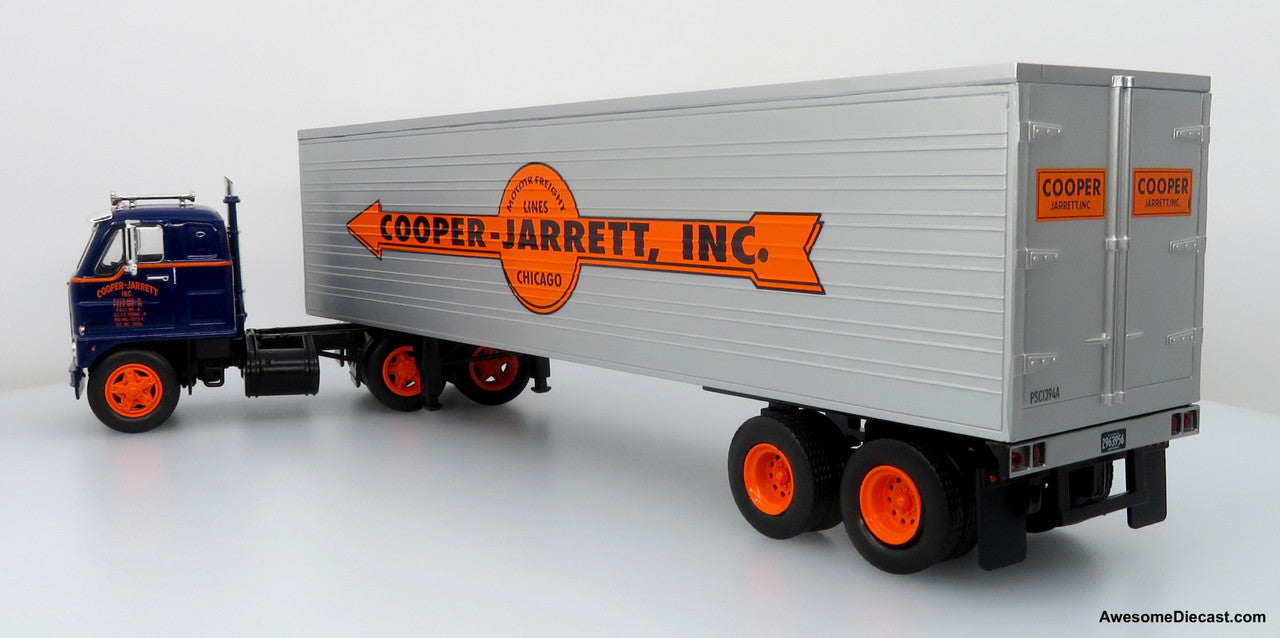 1959 International DCOF-405 w/ Trailer: Cooper Jarrett Inc. 1:43 Diecast/ABS Plastic Model Truck by Iconic Replicas