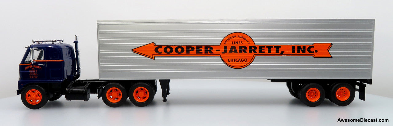 1959 International DCOF-405 w/ Trailer: Cooper Jarrett Inc. 1:43 Diecast/ABS Plastic Model Truck by Iconic Replicas