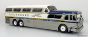 GM PD-4501 Scenicruiser Coach: Greyhound Bus Lines - 50th Anniversary Gold Stripe Livery 1:43 by Iconic Replicas