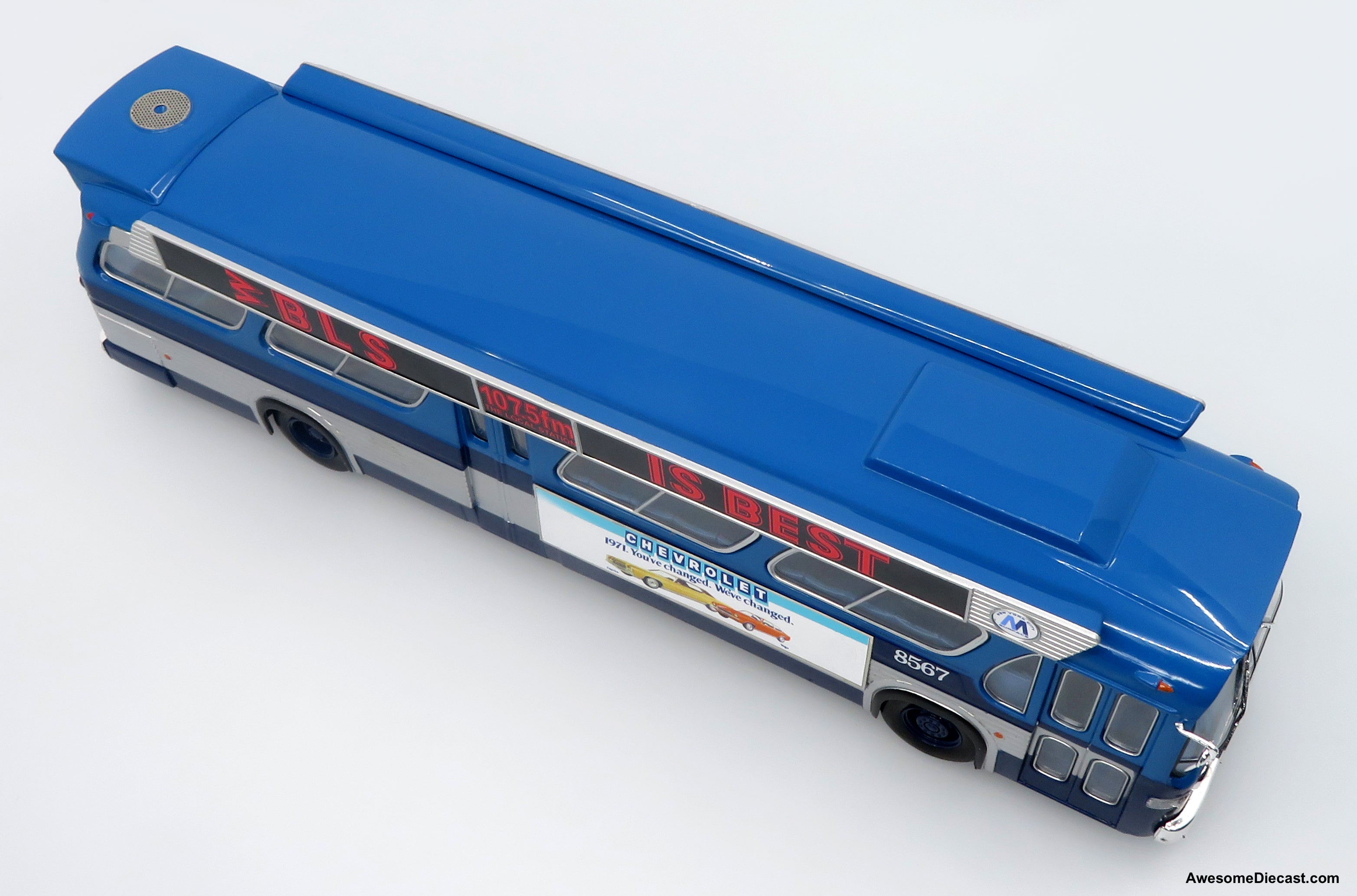1963 GM TDH-5303 Transit Bus: MTA New York City 1:43 ABS Plastic Bus Model by Iconic Replicas