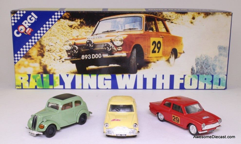 Corgi 1:43 Rallying With Ford 3 Car Set