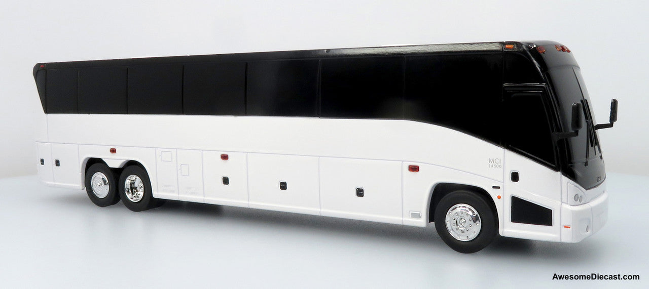 MCI J4500 Coach: Blank White — Bus Bank 1:50 ABS Plastic Bus Model by Iconic Replicas