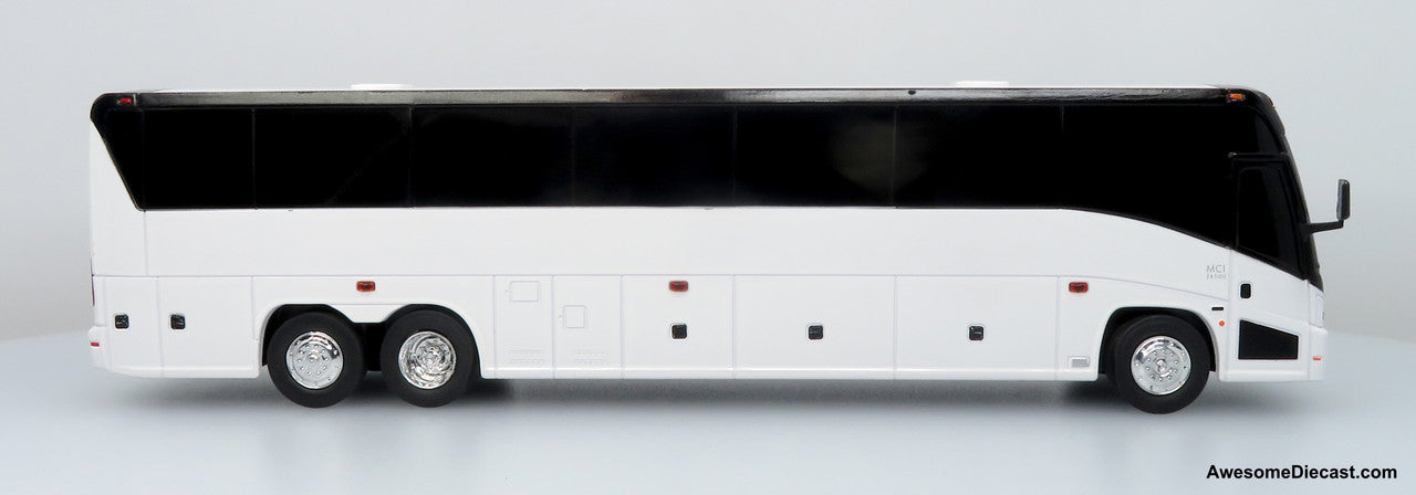 MCI J4500 Coach: Blank White — Bus Bank 1:50 ABS Plastic Bus Model by Iconic Replicas