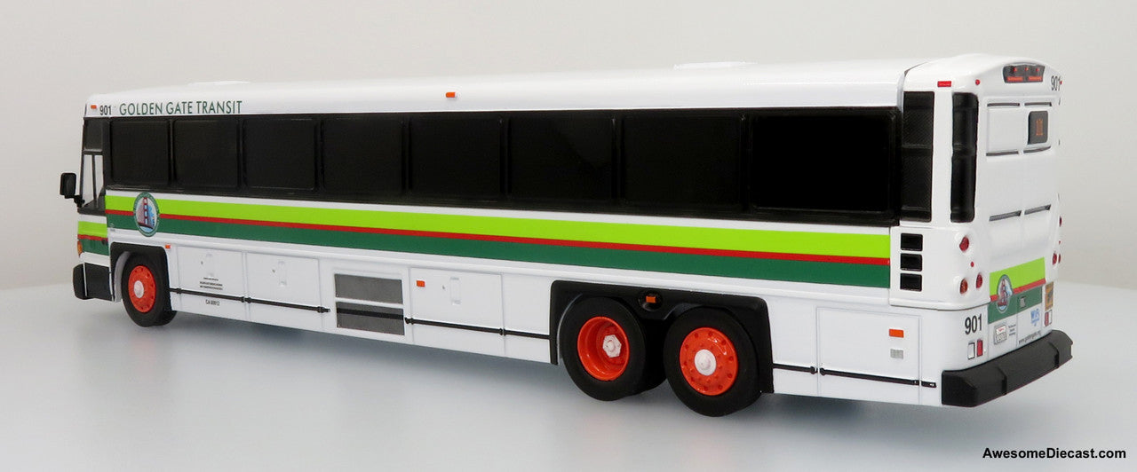 MCI D4500CT Coach: Golden Gate Transit 1:50 Model Bus by Iconic Replicas