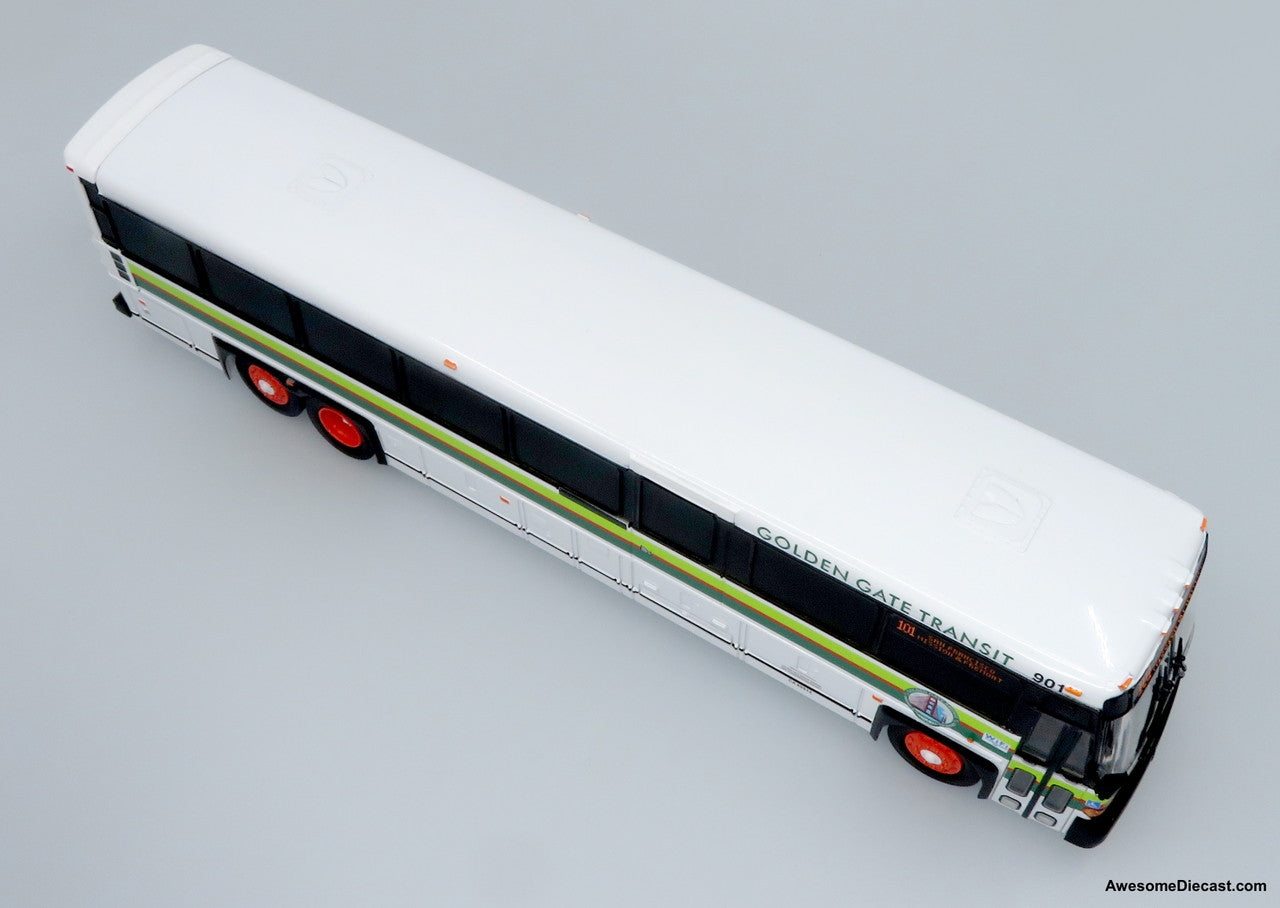 MCI D4500CT Coach: Golden Gate Transit 1:50 Model Bus by Iconic Replicas
