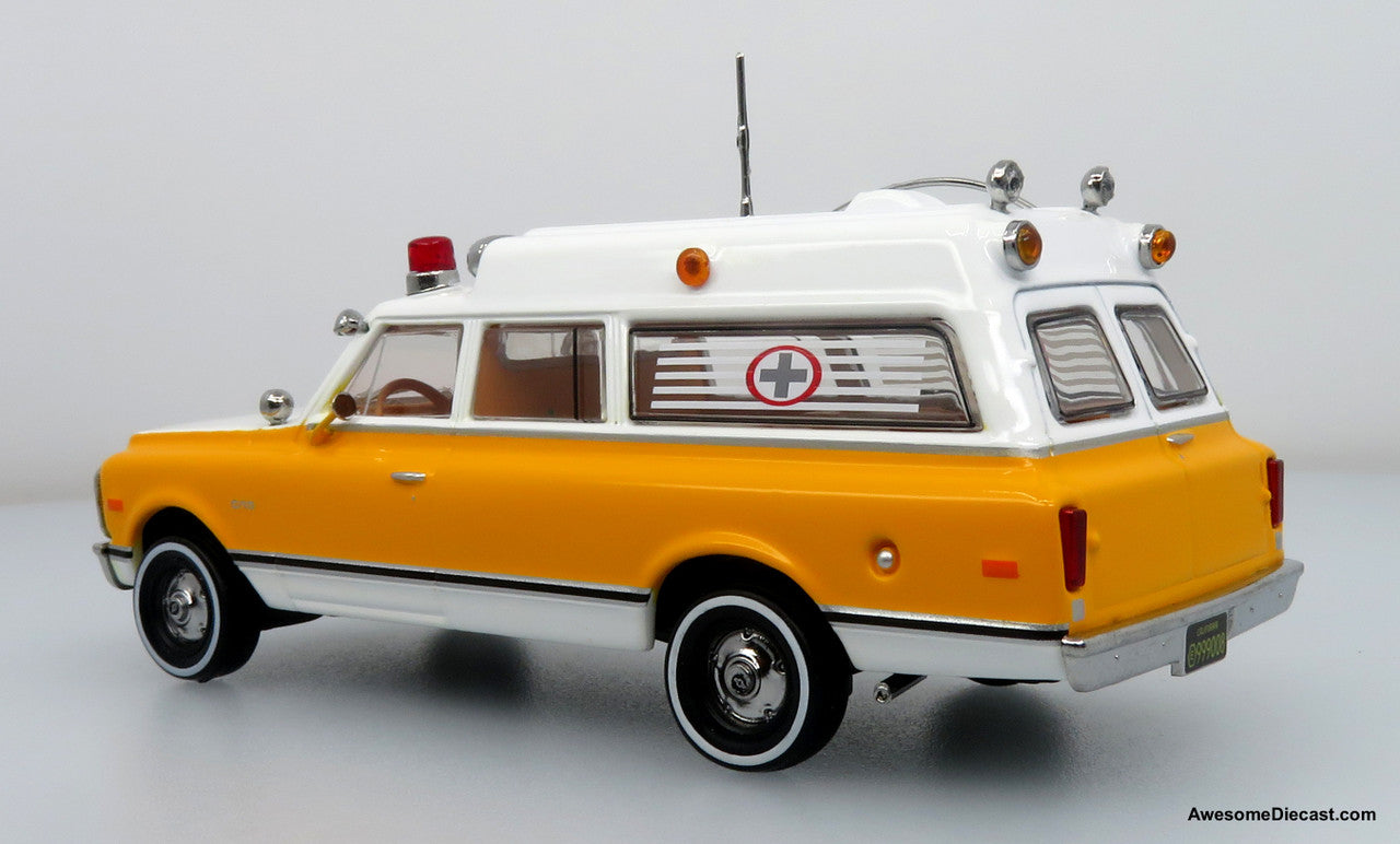 Last One!! 1969 Chevrolet C-10 Ambulance: Rampart General Hospital 1:50 Diecast Model Car by Iconic Replicas