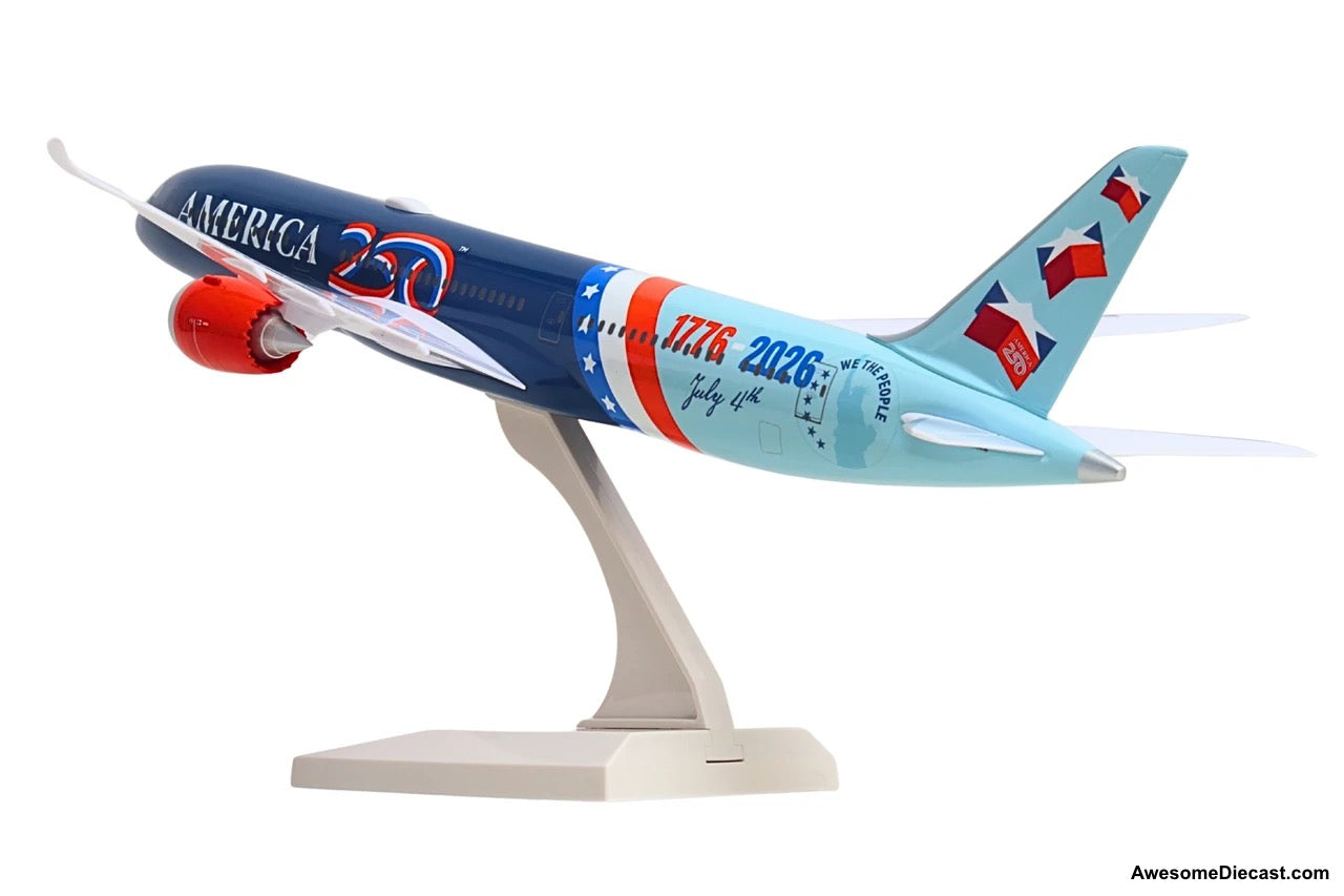 Boeing 787-9 Dreamliner: America 250th Anniversary 1:200 ABS Plastic Model Plane by Sky Marks