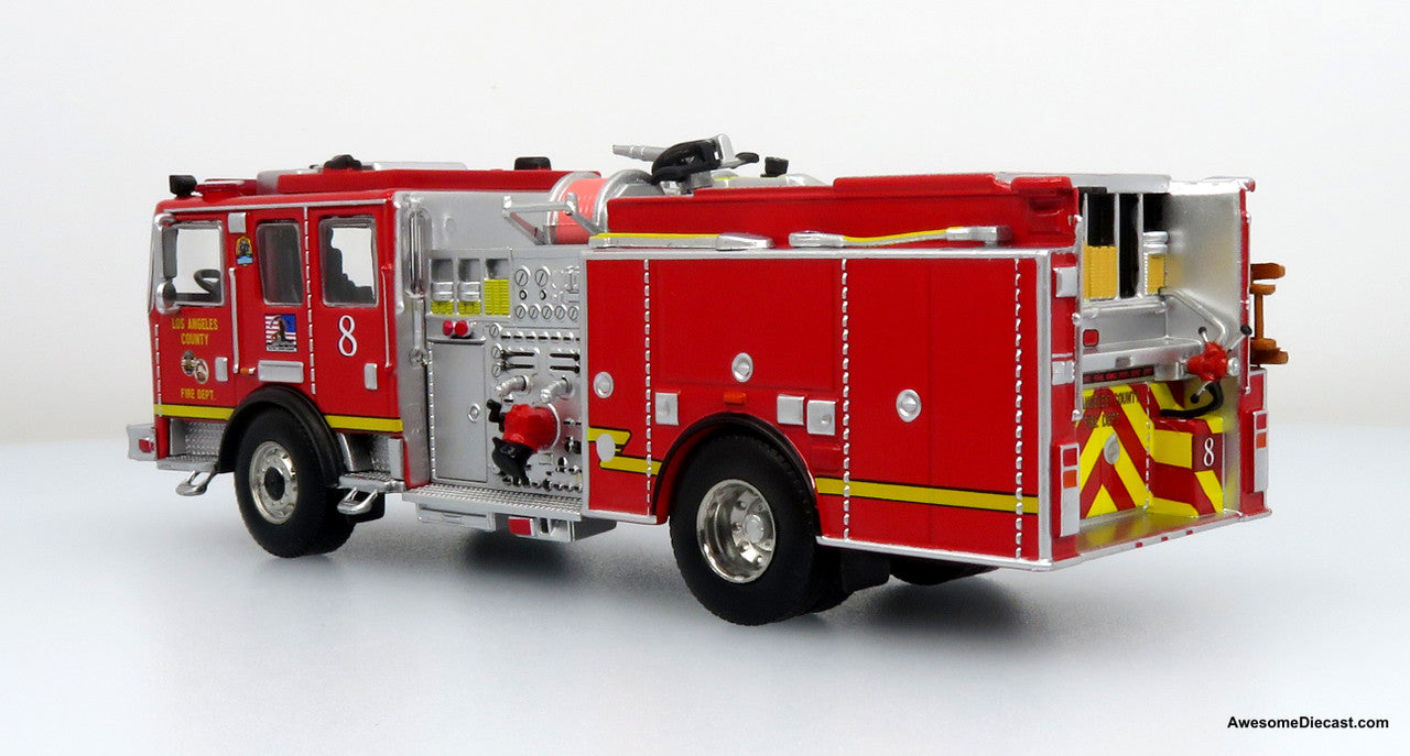 Iconic Replicas 1:64 KME Predator Fire Engine: LACFD - Engine 8