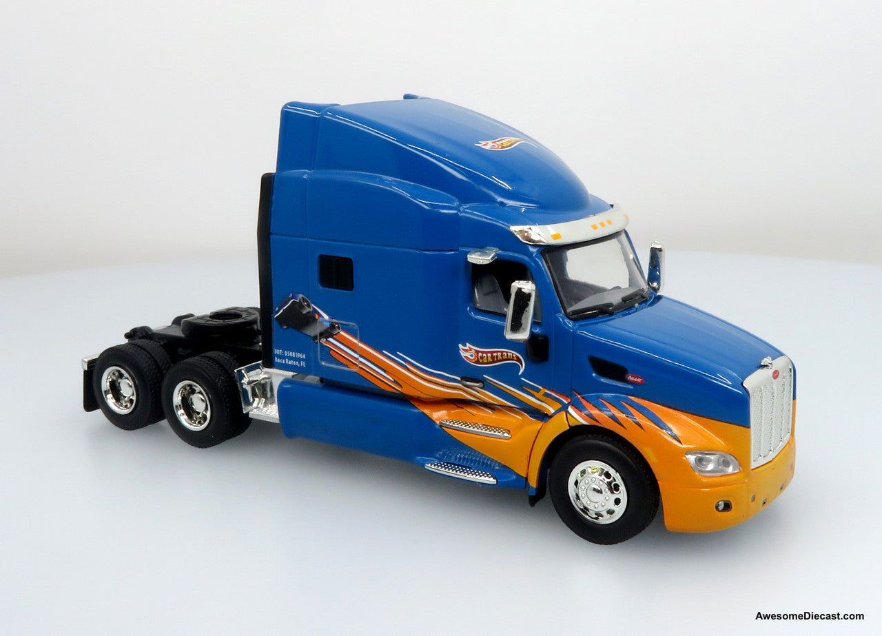 Peterbilt 579 w/ Car Hauler - CarTrans Livery 1:64 Diecast Truck by Iconic Replicas