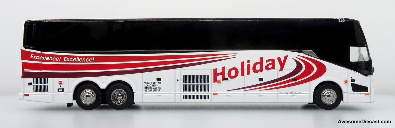 Prevost H3-45 Coach: Holiday Tours 1:64 Diecast Model Bus by