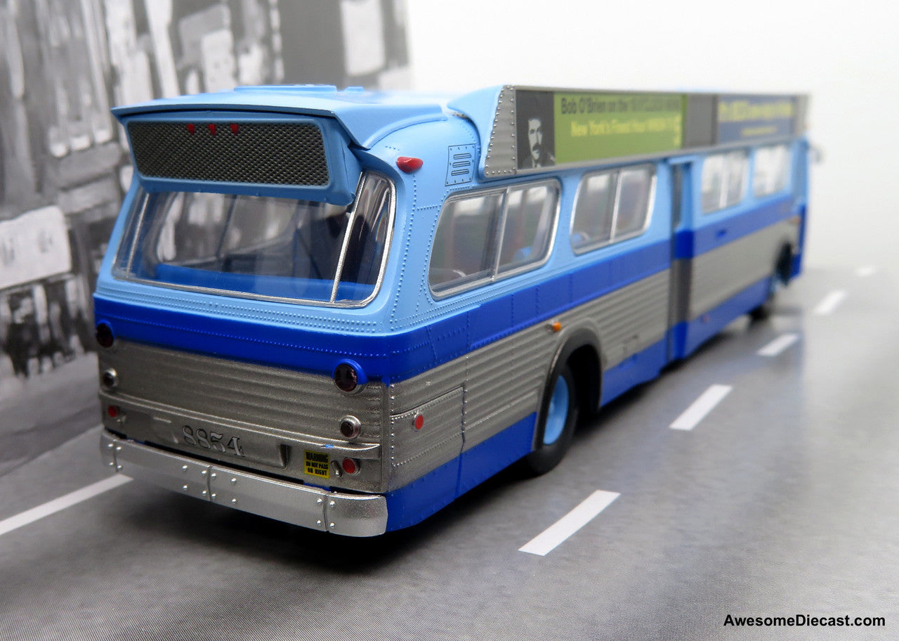 GM New Look Transit Bus: MTA New York Blue w/ Bus-O-Rama 1:87 (HO