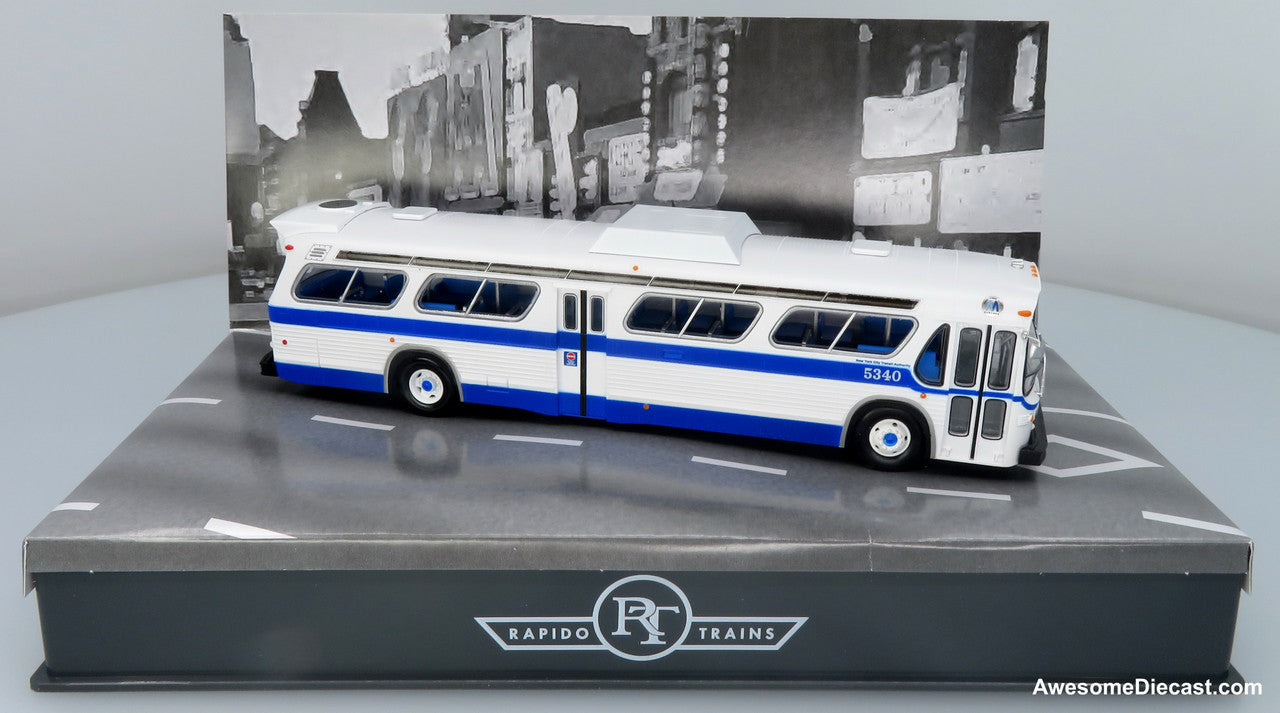 GM New Look Transit Bus: MTA New York City 1:87 (HO) ABS Plastic Bus by Rapido