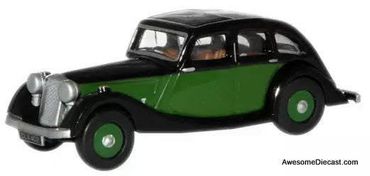 Riley Kestrel, Green and Black 1:76 Diecast Model Car by Oxford Diecast