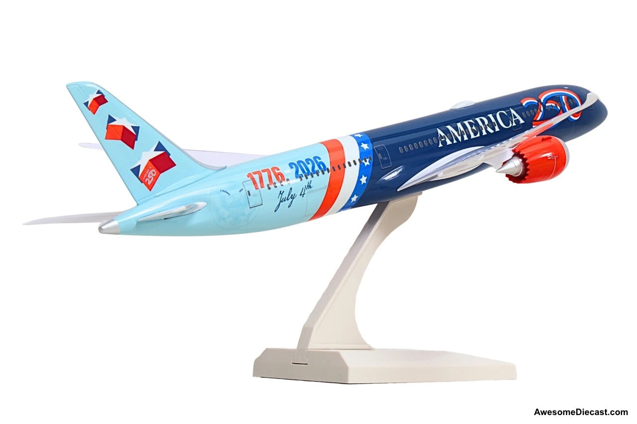 Boeing 787-9 Dreamliner: America 250th Anniversary 1:200 ABS Plastic Model Plane by Sky Marks