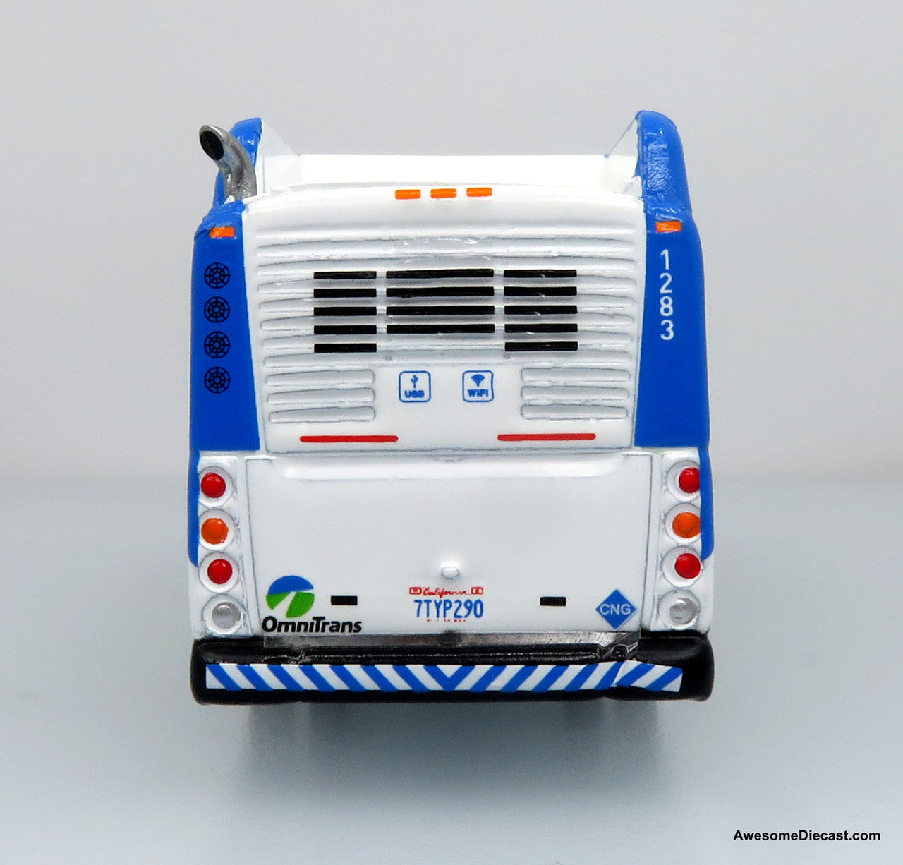 Iconic Replicas 1:87 NFI Xcelsior XN40 Transit Bus w/ Bike Rack: Omnitrans San Bernardino