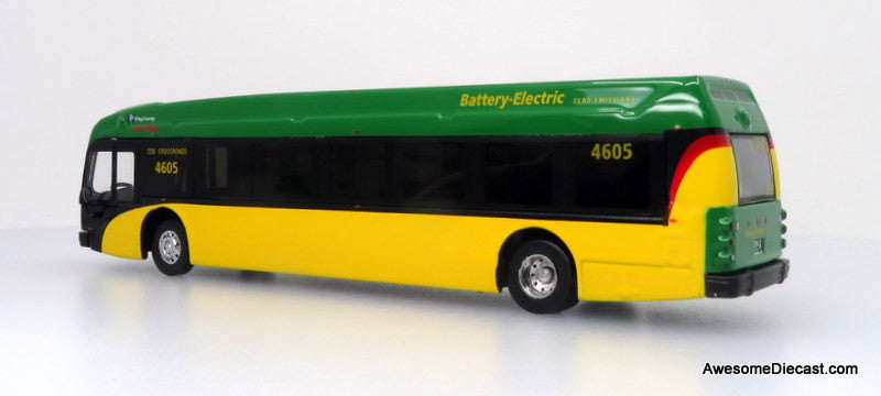 2021 Proterra ZX5 Electric Transit Bus - Seattle / King County Transit - Route: 226 Crossroads - 1:87 Diecast Bus by Iconic Replicas