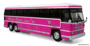 MCI MC-9 Coach - Allstate Charter Lines (Pink) - 1st MC-9 Built - 1:87 Diecast Bus by Iconic Replicas