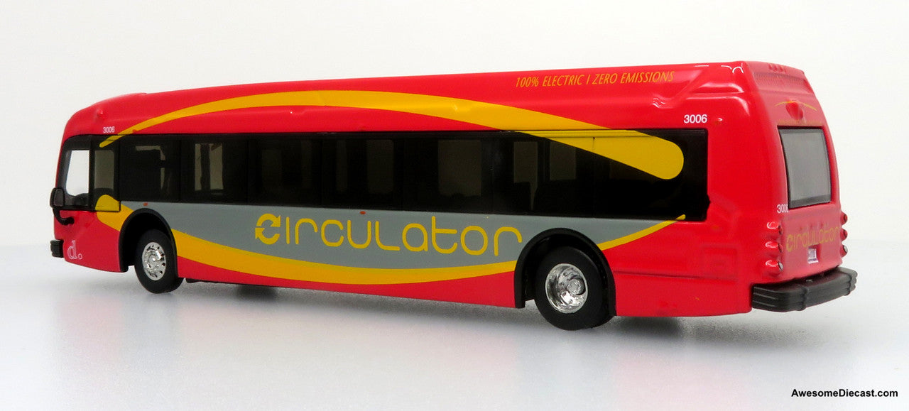 Iconic Replicas 1:87 2021 Proterra ZX5 Electric Transit Bus: Washington, D.C. Circulator