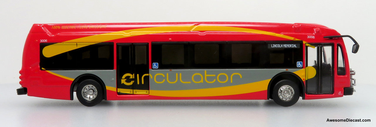 Iconic Replicas 1:87 2021 Proterra ZX5 Electric Transit Bus: Washington, D.C. Circulator