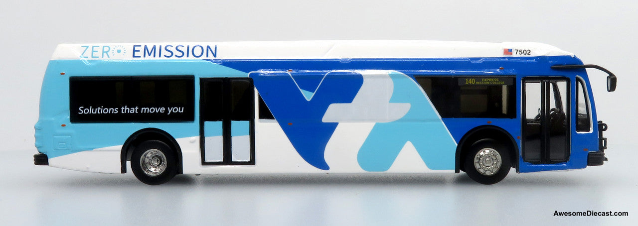 Iconic Replicas 1:87 2021 Proterra ZX5 Electric Transit Bus: Santa Clara Valley