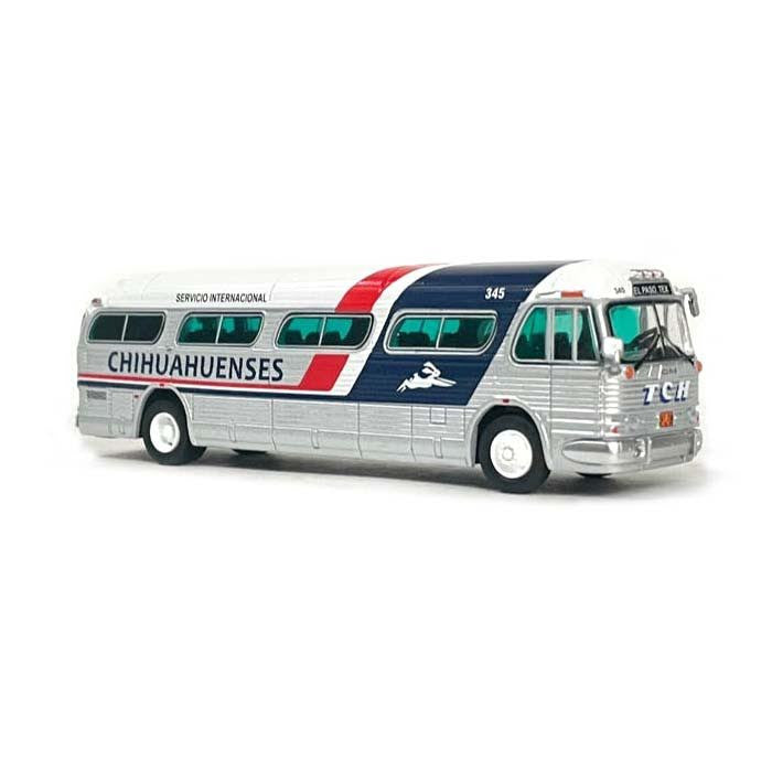 Last One!! GM PD4104 Motorcoach: Chihuahuenses (Mexico) 1:87 (HO) Diecast Model Bus by Iconic Replicas