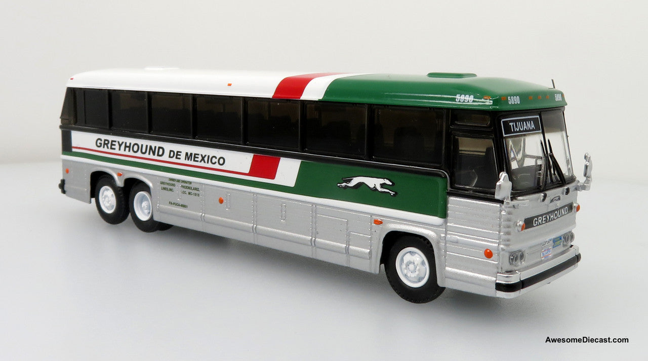 Last One!! MCI MC-9 Crusader II Intercity Coach: Greyhound De Mexico 1:87 (HO) Diecast Model Bus by Iconic Replicas