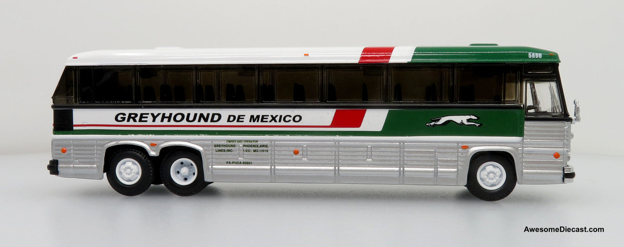 Last One!! MCI MC-9 Crusader II Intercity Coach: Greyhound De Mexico 1:87 (HO) Diecast Model Bus by Iconic Replicas