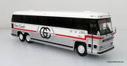 1:87 MCI MC-9 Crusader II Intercity Coach - Gray Coach (White/Silver/Red) - Toronto-Guelph Diecast Bus by Iconic Replicas