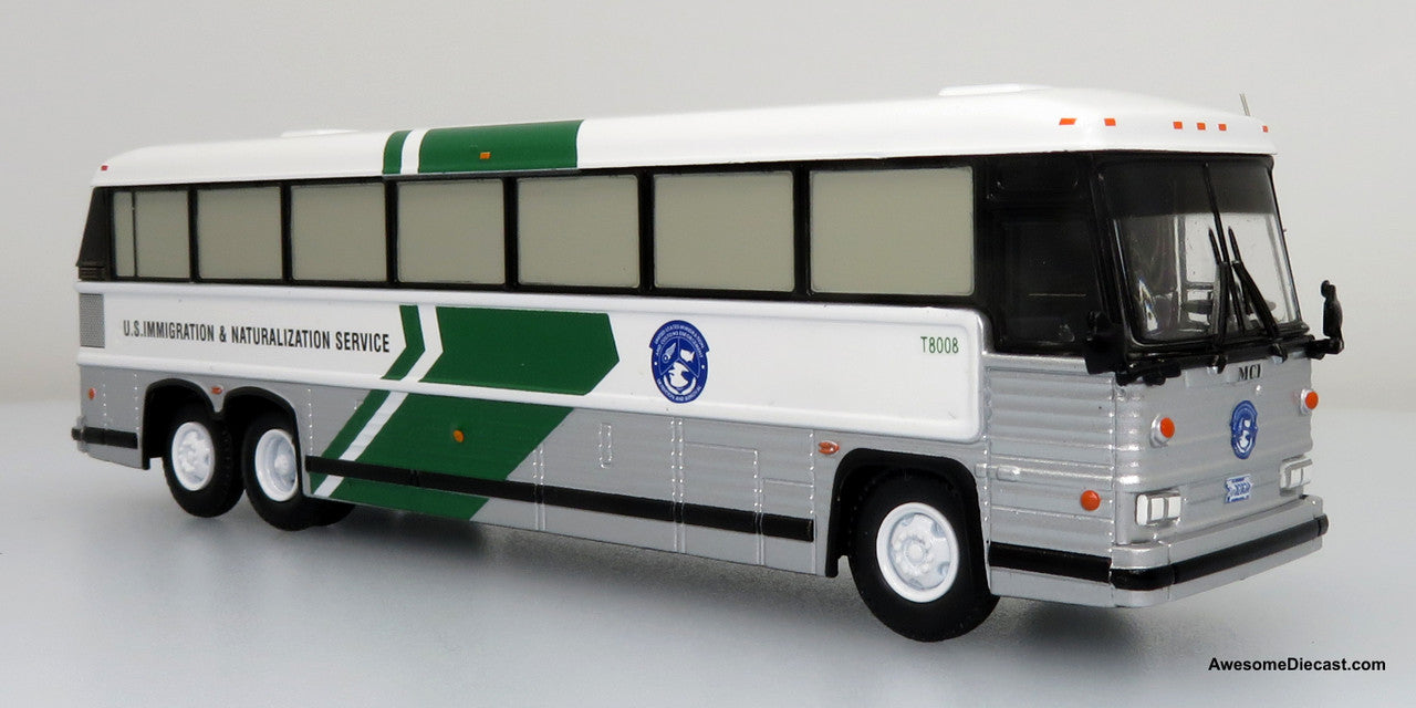 MCI MC-12 Coach: U.S. Immigration & Naturalization Service - 1:87 Diecast Bus by Iconic Replicas