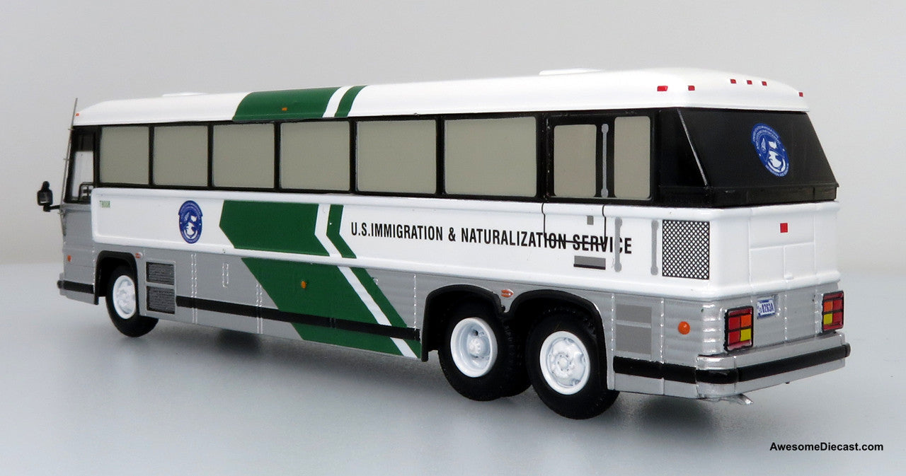 MCI MC-12 Coach: U.S. Immigration & Naturalization Service - 1:87 Diecast Bus by Iconic Replicas
