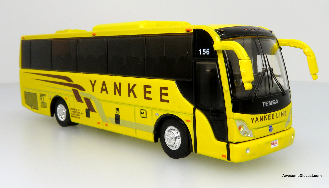 2018 TEMSA TS35E Coach - Yankee Line (Yellow) - 1:87 (HO) Diecast Bus by Iconic Replicas