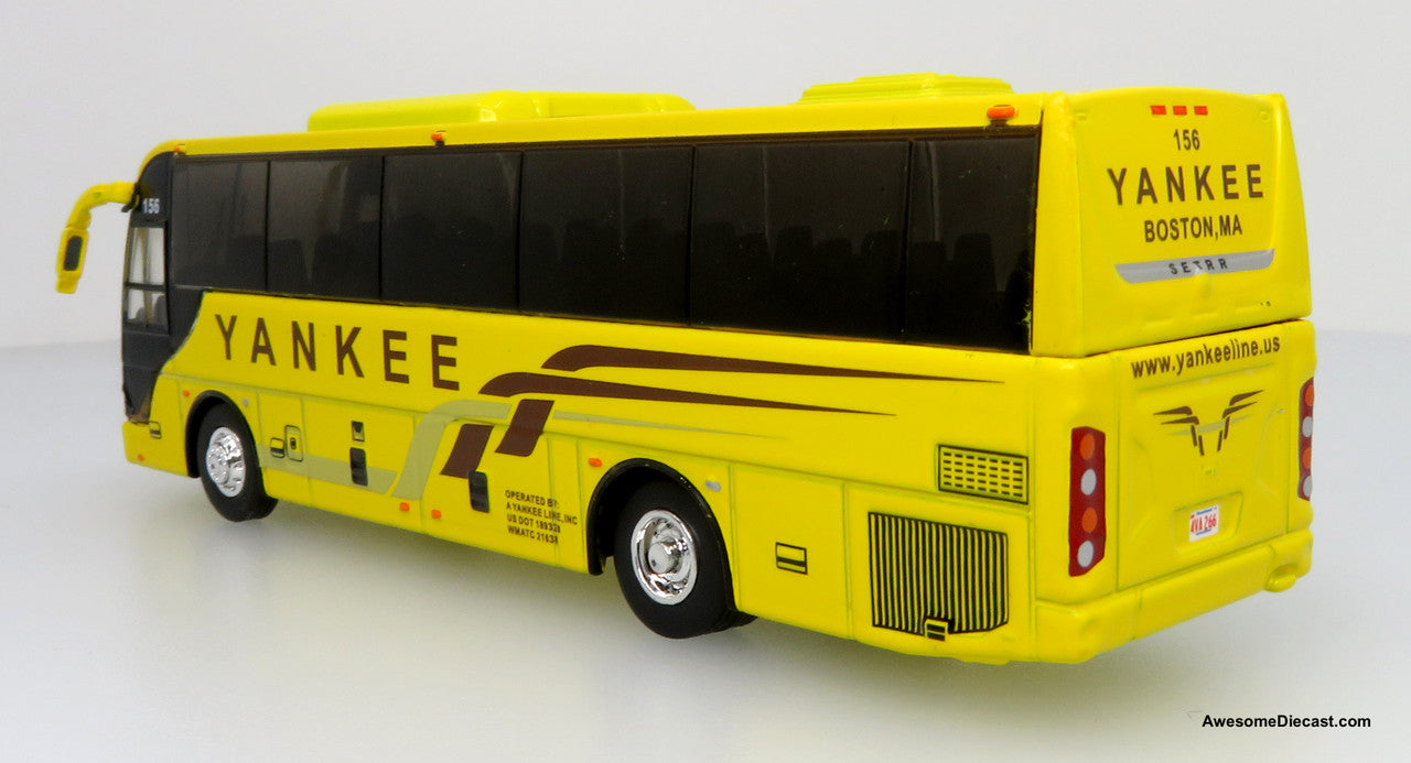 2018 TEMSA TS35E Coach - Yankee Line (Yellow) - 1:87 (HO) Diecast Bus by Iconic Replicas