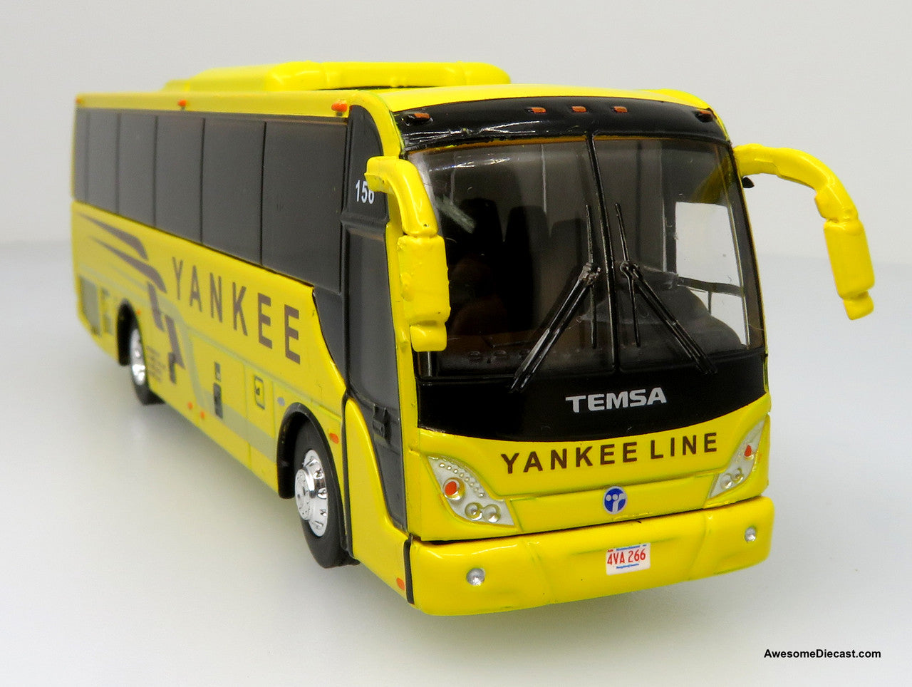 2018 TEMSA TS35E Coach - Yankee Line (Yellow) - 1:87 (HO) Diecast Bus by Iconic Replicas