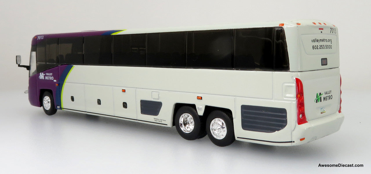 MCI D45 CRT LE Coach - Phoenix Valley Metro Transit System - Route: 50 Camelback Rd - 1:87 (HO) Diecast Bus by Iconic Replicas