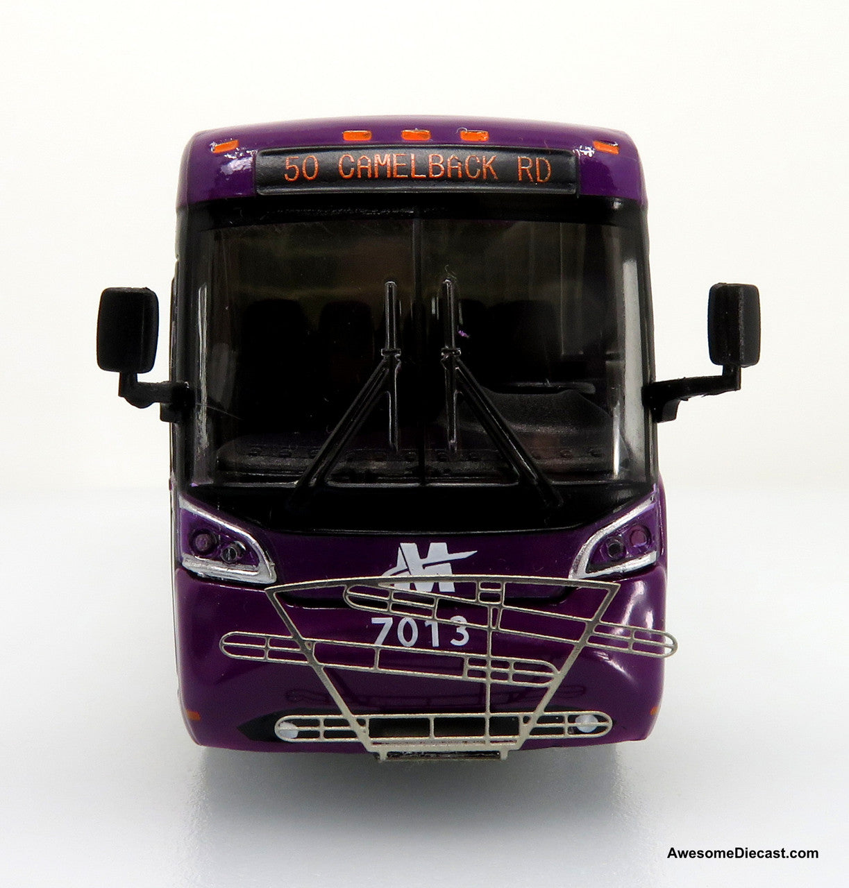 MCI D45 CRT LE Coach - Phoenix Valley Metro Transit System - Route: 50 Camelback Rd - 1:87 (HO) Diecast Bus by Iconic Replicas