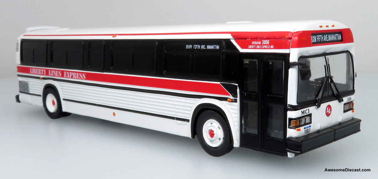 Iconic Replicas 1:87 MCI Classic Suburban Bus: Liberty Lines Express