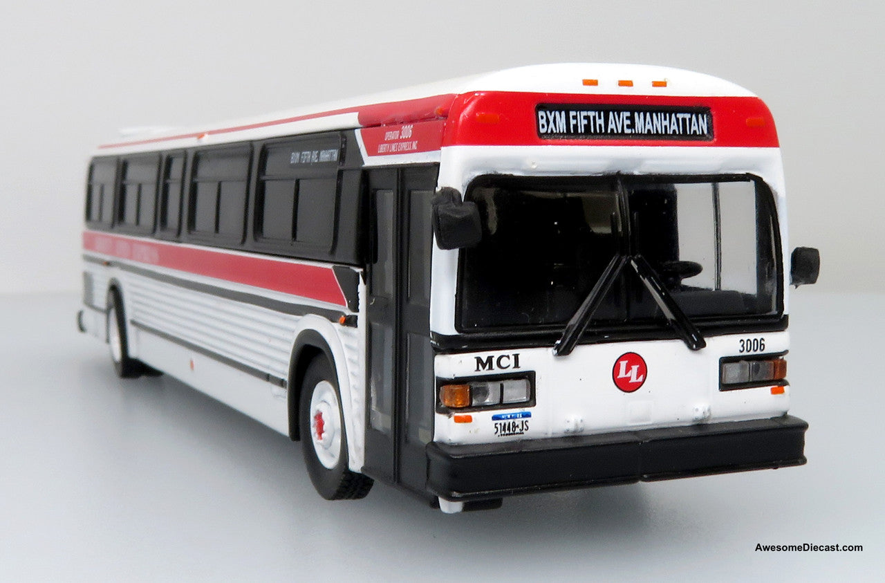 Iconic Replicas 1:87 MCI Classic Suburban Bus: Liberty Lines Express