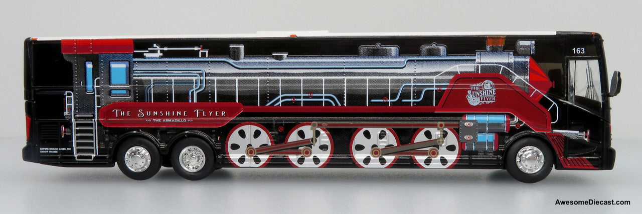 Iconic Replicas 1:87 Van Hool CX-45 Coach: The Sunshine Flyer / Empire Coach Lines Locomotive
